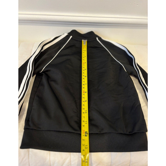 Adidas 3 Stripe Track Jacket Black Size 18 Months - Picture 4 of 5